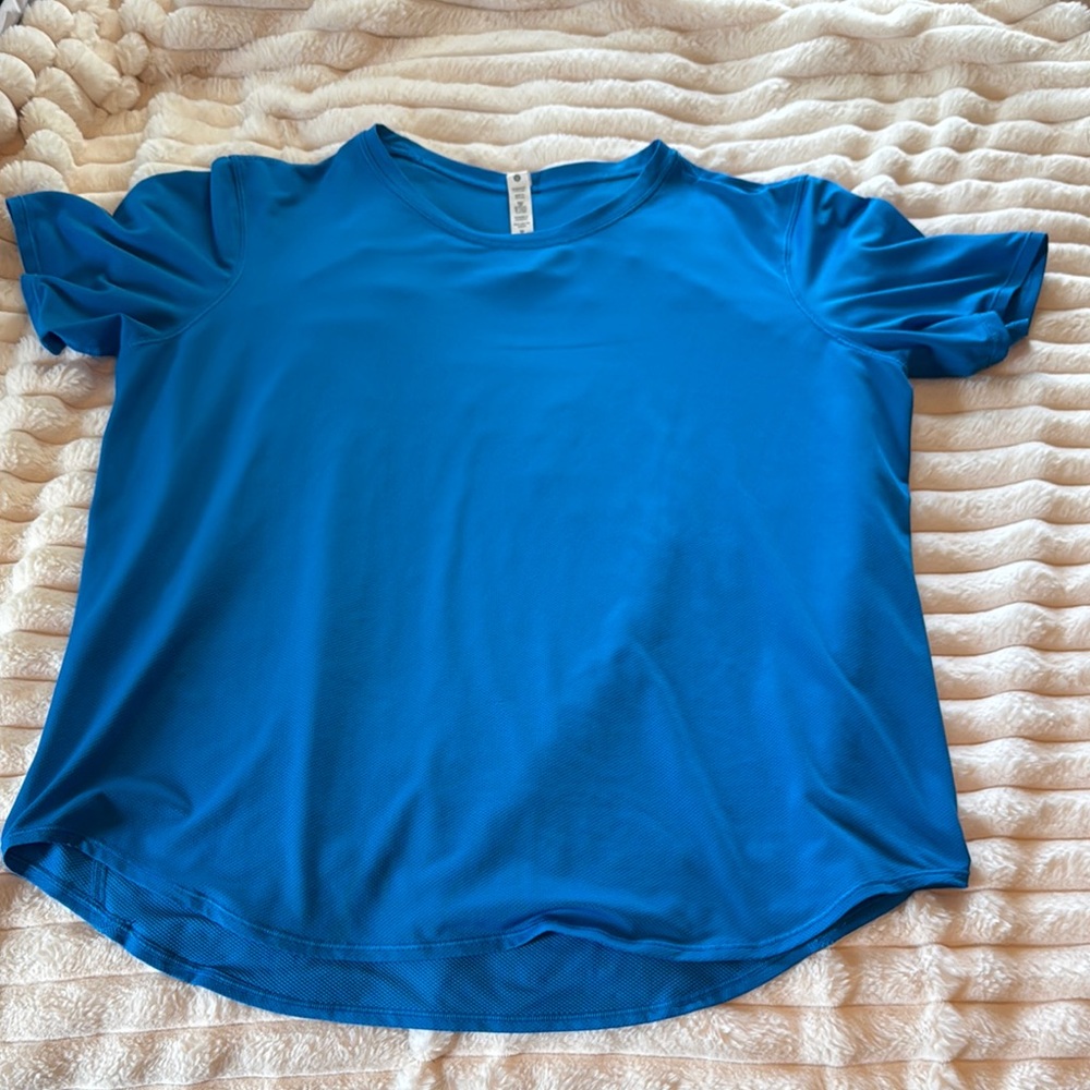 Lululemon Athletica Blue Fitted Short Sleeve Tee